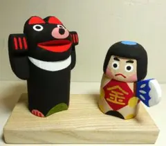 五月人形　金太郎　くま置物　ハンドメイド