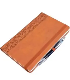 Leepie A5 ノートPUレザー ハードケースのノートA5 手帳ペン付き