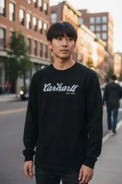 Carhartt 長袖Tシャツ XL ブラック