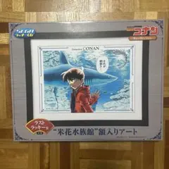 新品未開封⭐︎名探偵コナン工藤新一　セガラッキーくじラスト賞米花水族館額入りアート