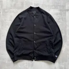 US規格　champion チャンピオン　スタジャン　スウェット　スナップボタン