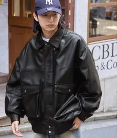 【MONOMART】オーバーサイズヴィンテージライクブルゾン