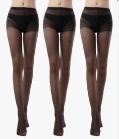 透け感ブラック シアーストッキング M 2つセット