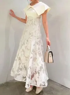 dazzlin オパールフラワーコルセットワンピース