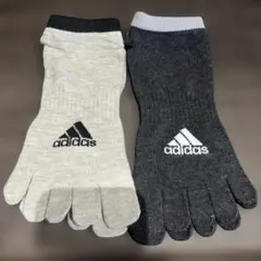 【新品】adidas 5本指メンズソックス 2足セット 26-28cm