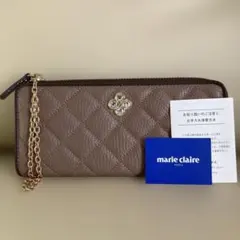 【新品未使用】marie claire イタリアンレザー　L字ファスナー長財布のサムネイル