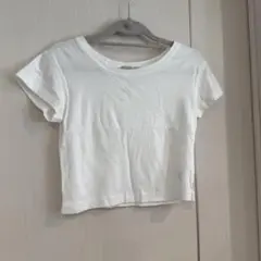 しまむら　Linoluce ミニTシャツ　白　ホワイト