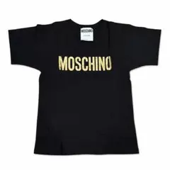 【超激レア✨】MOSCHINOゴールドロゴ 半袖Tシャツ ブラック メンズ Mのサムネイル