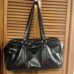 スクールバッグ イーストボーイ ブラック 黒 スクバ 赤刺繍 EASTBOY