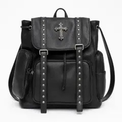 SHEIN スタッズ付きブラックリュック