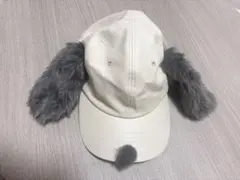 ユニバ スヌーピー帽子 耳付きホワイトキャップ