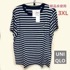 【3XL】UNIQLO ユニクロ セレブレイトミッキー グラフィックT 紺