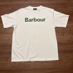 Barbour ロゴ Tシャツ ホワイト Lサイズのサムネイル
