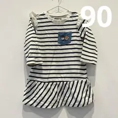 アンパンマン　ドキンちゃん　ボーダー　ワンピース　90サイズ　子供服　キッズ