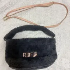 【FURFUR】 ハンドバッグ グレー ピンク