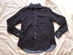 45R ４５RPM 藍インディゴチェック　ガーゼシャツ　Size３のサムネイル