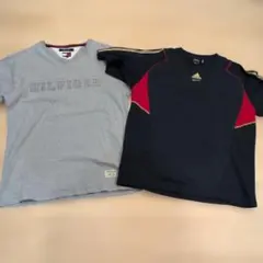 TOMMY HILFIGER & adidas Tシャツ 2枚セット