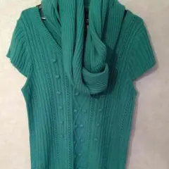 ROPE' PICNIC スヌード付 ニットワンピース