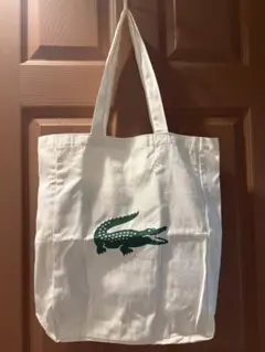 【非売品ノベルティ】LACOSTE ラコステ キャンバス トートバッグ ホワイトのサムネイル