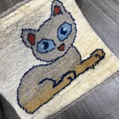 ペレシヤギャッベ手織り絨毯ミニラグアニメル絨毯42cmx38cm