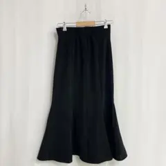 GRL グレイル ハイウエスト マーメイドスカート 黒 L 美シルエット 上品