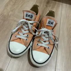 コンバース　パステル　オレンジ　ローカット　スニーカー　24.5
