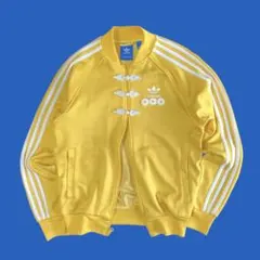 adidas トラックジャケット　チャイナボタン　黄色　ATP オリジナルス