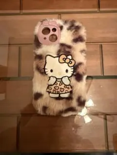 ハローキティ iPhone14スマホケース レオパード ヒョウ柄