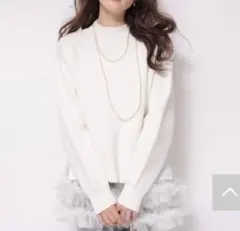 Apuweiser-riche チュールフリルニットチュニック