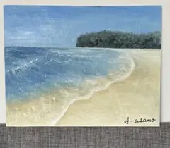 【油絵】風景画/海/額なし