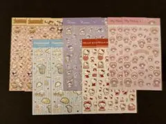サンリオキャラクターシール　各2枚　10シートセット