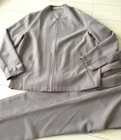 ABAHOUSE アバハウス　セットアップ　ノーカラー　ジップ ブルゾン