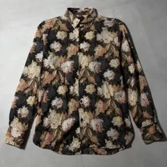 極美品 PS Paul Smith リネン100%シャツM 裏花柄 ブルー - メルカリ