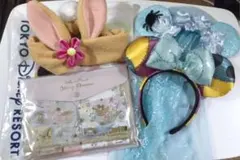 ディズニー カチューシャ ヘアバンド等4点セット ハロウィン Dハロ