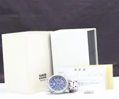 箱付美品稼働品タケオキクチTAKEO KIKUCHI クロノグラフ 腕時計 本体のサムネイル