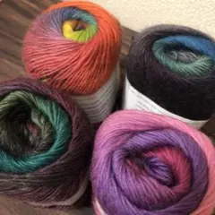 グラデーションウールヤーン4色セット