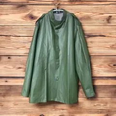 スエーデン軍　レインコート C52 ミリタリー　カッパ　レア　オリーブグリーン