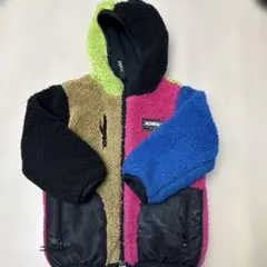 マルチカラーフリースジャケット