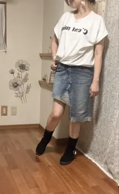Levi's アシンメトリーデニムスカート