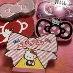 キティ ダイカット　リボン型　バラメモセット　おまけシール50枚