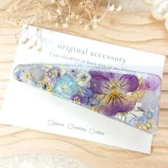 1795＊ハンドメイド♡押し花のヘアクリップ