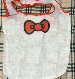 【レア♡非売品】 ハローキティ♡リボン エコバッグ ノベルティ 希少 可愛い