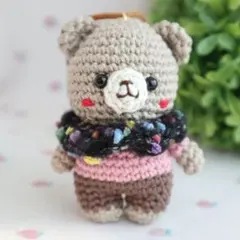 いなりのくまちゃん　黒マフラー