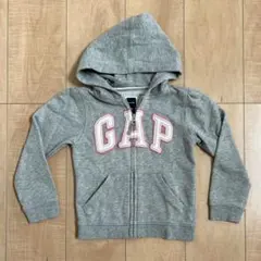 【美品】BabyGap 110 ベビーギャップ パーカー グレー 女の子 Gap