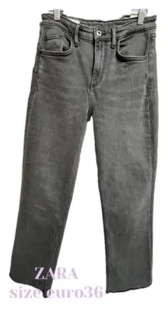 ZARA スキニーフレアデニム　グレー EUR 36