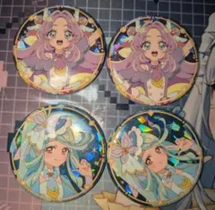 たんプリ展　エクレール　缶バッジ　ブロマイドセット 名探偵プリキュア プリキュア展 キュアエクレール 缶バッジ セット