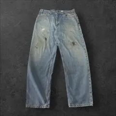 Levi’s クラッシュデニム ペイント加工 W33L30グランジ　ダメージ 00s Levi's クラッシュデニム W36L32グランジ ダメージ - メルカリ