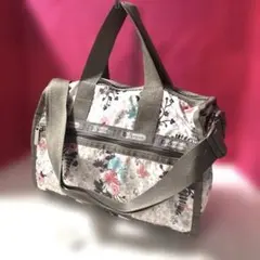 『美品』LeSportsac 花柄ボストンバッグ&キー