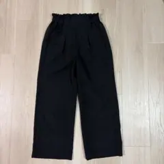TOPVALU 黒 ワイドパンツ140㎝