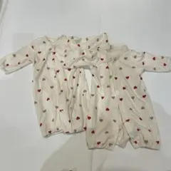 ベビー服　ハート柄　ロンパースのサムネイル